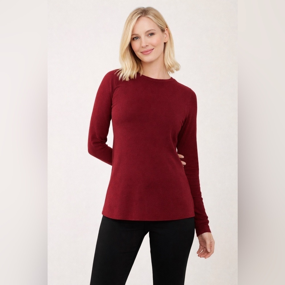 Gap Red Long Sleeve Shirt Women's Extra Small